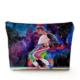 Super Star Michael Jackson Cosmetic Bag Double Print Makeup Bags Women Wedding Handbag Lady Travel Organizer Child Wallet