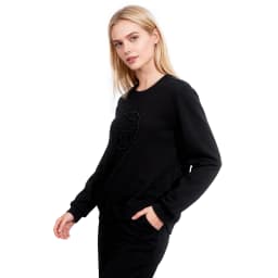 CHCH Women's Pullover Autumn Winter Casual Home Commuting Female Classic Hoodie New Fashion Bead Design Ladies Long Sleeved Tops
