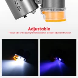 Mini Pocket Microscope Kit 60x Lab Handheld Microscope Battery Powered Microscope with LED Light Kids Science Microscop