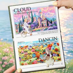 Journal GO 5cmx2m Dream Estate Scrapbook Landscape Tape Stickers for Collage Junk Journal Decoration Masking Tape Stationery