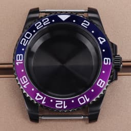PVD Black NH35 40mm Men's Watch Case Sapphire For SUB Seiko NH35 NH36 NH38 NH34 Miyota 8215 ETA 2824 Movement Yacht-Master 20ATM