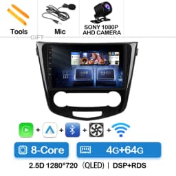 Android 15 Car Radio For Nissan Qashqai 2 J11 X-Trail T32 Rogue 2013-2021 QLED BT GPS DSP 4G LTE Autoradio Navigation 5G WIFI