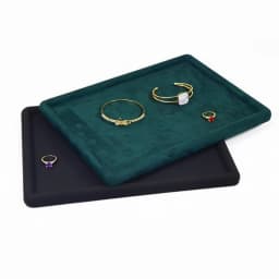 Cashmere Jewelry Display Tray Stackable Necklace Bracelet Ring Watch Drawer Showcase Jewelry Holder Dropshipping
