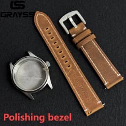 Retro 36/39mm Pilot Little Prince Watch Case Stainless Steel Sapphire Glass 20ATM Fit NH35 NH36 Movement Part Leather Strap