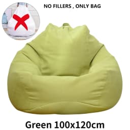 Large Bean Bag Chair Sofa Cover Comfortable Outdoor Lazy Seat Bag Couch Cover without Filler for Adults Kids Soft Tatami Chairs