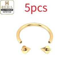 1/5PC G23 Titanium Nose Rings Piercings Lip Eyebrow Ear Septum Helix Cartilage Septum Body Jewelry Piercing Labret Nariz C Rod