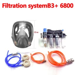High Quality 6800 Air-Supply Full-Face Mask Gas 4in1 Industrial Respirator System Mask Multifunctional Respirator