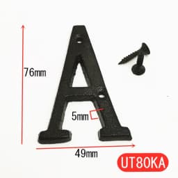 Metal Letters House Numbers Retro 3D Sign Cafe Wall Creative Cast Iron Decoration Doorplate Digital Arabic Furniture Hardware