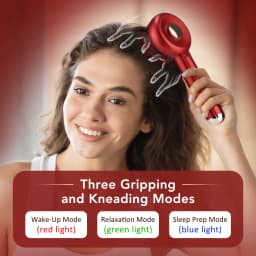 Electric Massage Comb Vibration Massager Red Blue Light Follicle Scalp Brush Hair Growth Anti Hair Loss Liquid Oil Applicator