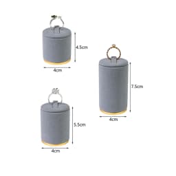 Cylindrical Jewelry Display Props Necklace Pendant Display Stand Rings Earring Storage Rack Store Counter Jewelry Organizer