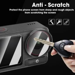 HD Screen Protector for DJI Osmo Action 6 5 4 3 Action 5 Pro Ultra-Clear Tempered Glass Camera Lens Protective Film Accessories