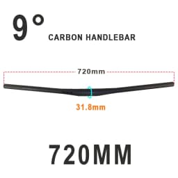 Raceface Next MTB Handlebar 9 Degree Full Carbon Mountain Bike Handlebars 31.8mm Carbon Handlebar Matte Black Bike Accessories