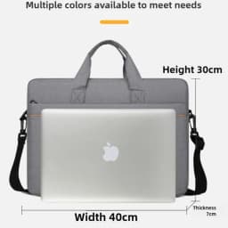 Men's 15-16 Inch Laptop Bag Large Capacity Business Briefcase Inner Bag Storage Single Shoulder Bag Oxford Cloth Shockproof