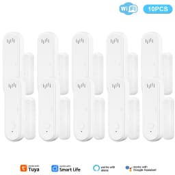 Tuya WiFi Door Window Sensor 80dB Sound WiFi Security Alarm Door Open Closed Detectors APP Remote Control Support Arm and Disarm