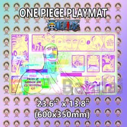 Boardgame- One Piece OPCG Luffy Playmat with Stitched Edges Custom One Piece Mouse Pad Desk Accessories for Gamers Desk Mat