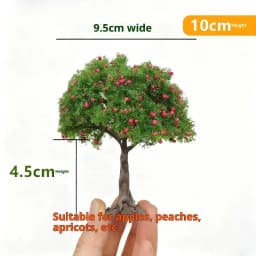 1Pcs DIY Fruit Trees Miniature Landscape Decoration Miniature Sand Table Building Model Realistic Fruit Tree Decor