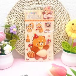 1PC Lovely Animal 3D Stereo Tummy Press Fun Stress Relief Sticker,Rabbit Panda for DIY Craft,Scrapbook,Phone Case Decor