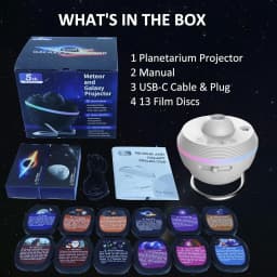 Planetarium Galaxy Projector 13 in 1 Star Light Projector Starry Sleep Night Light with Dynamic Meteors 360° Rotating Nebula