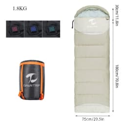 Heated Down Cotton Sleeping Bags USB Power Supply Backpacking Lightweight Waterproof Gear Equipment for Outdoor Travel Hiking