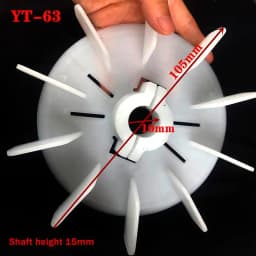 1PC Plastic Motor Fan Blade Adjustable Motor Cooling Fan Impeller Motor Fan Vane High Temperature For Hydraulic Motor Accessorie