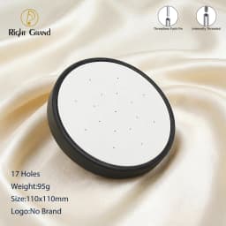 Right Grand High Quality Black Fiberboard Leather Display Stand for 14G 16G Threaded and Threadless Piercing Body Jewelry