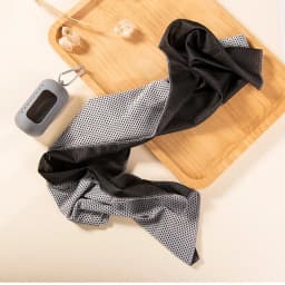 New Outdoor Cooling Sweater Towel (30x80cm) Quick Drying Fitness Towel Key Chain Creative Portable Mini Silicone Set Key Ring
