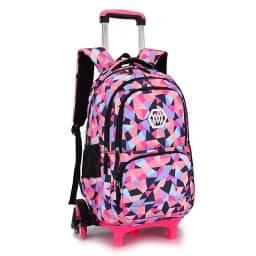 Children School Rolling Backpacks Trolley Bags with Wheels Waterproof School Bag For Teenage Girls Kids Travel Wheeled Bag