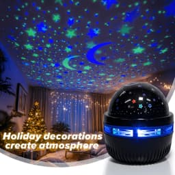 LED Starry Sky Night Lights USB Star Moon Projector Lamp 5V For Home Room Atmosphere Decorations