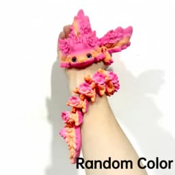 3D Print Toy Salamander Dragon Desktop Ornament 3D Print Animals Home Office Crafts Print Character Christmas Gift Action Figure