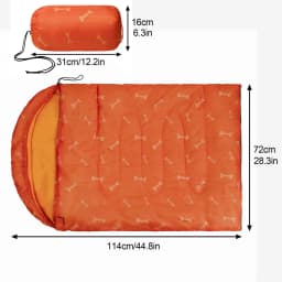 Dog Sleeping Bag Bone Pet Sleep Mat Outdoor Camping Warm Kennel Pad Dog Bed Blanket