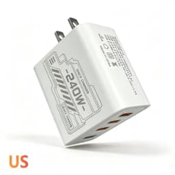 240W GAN Mechanical Fast Charger Multi Port USB Power Adapter Travel Charger Yellow Black White Available EU US Plug