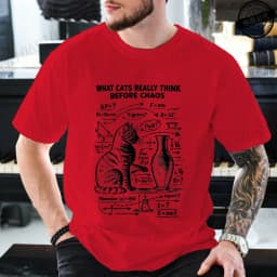 Funny Cat Science Printed Mens Graphic Tee Novelty Sarcastic Funny T-Shirt New Fashion Men Women T-Shirts Casual Short Sleeve