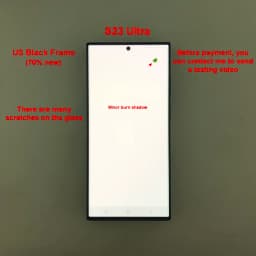 100% Testing for Samsung Galaxy S23 Ultra LCD S918E S918B/DS Display Touch Screen Digitizer Replacement with Defective Screen