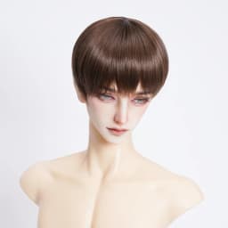 New 1/6 1/4 1/3 Doll's Wig for 30/45/60cm Bjd Doll Soft Silk Short Hair Girl Toys Dress Up Play House Doll Accessories, No Doll