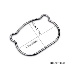 1Pc Metal DIY Handbag Tote Handles Replacement Creative Bear Cat Ear Bag Handle Decoration Handcraft Bag Making Accessories
