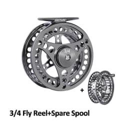 Goture 3/4 5/6 7/8 9/10 WT Fly Fishing Reels CNC-machined Large Arbor Fly Reel 2+1BB 1:1 For Trout Pike Carp Fishing Accessories
