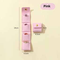 Portable Mini Jewelry Organizer Bag With Multiple Compartments For Rings Necklaces Earrings Travel Storage Bag