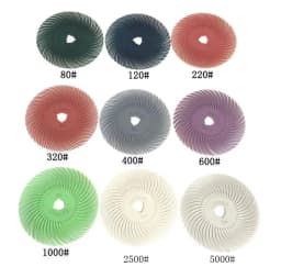 9Pcs Radial Bristle Disc Kit Abrasive Brush Elastic Detail Polishing Abrasive Wheel for dremel Rotary Tool Accessories
