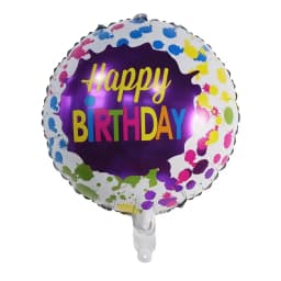 50pcs 18inch Round Foil Balloon Happy Birthday Inflatable Foil Helium Balloons Birthday Party Decoration Kids Toys Air Globos