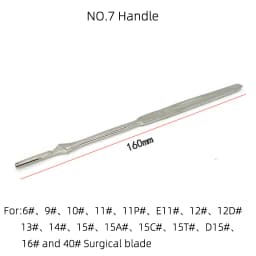 Extra Long Stainless Steel Surgical Knife Handle, 3 # 4 # 7 # 9 # Round Knife Holder for Hobby Carft Carving Model DIY blade
