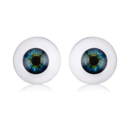 1Pair 20/22/24mm Acrylic Eyeball Realistic Dolls Eyes Plastic Half Round Hollow Back Fake Eyes Eyeballs DIY Making Doll Bear Toy