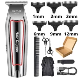 Kemei KM-032 Professional Hair Trimmer Electric Beard Trimmer for Men Hair Clipper Hair Cutter Machine Haircut Grooming Kit