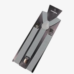 Solid Color Elastic PU Leather Suspenders Braces Men Black Red Adjustable With Straps For Wedding Suit Skirt Accessories Gift