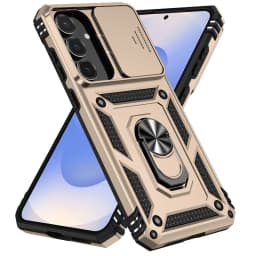 Stand Rotating Slide Camera Lens Military Grade Armor Case For Samsung S25 S24 S23 S22 S21 FE S20 Plus Note 20 Ultra M53 M33 A34