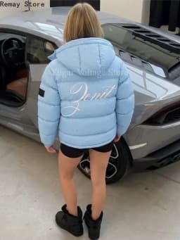 Puffer Padded Cotton Jacket Harajuku Warm Thicken Coat Vintage Zip Up Outerwear Casual Streetwear Y2k Outfit Women's Winter Coat
