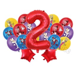 The Amazing Digitals Circus Digit 1-9 Balloons Kids Kawaii Birthday Decoration Baby Shower Gender Reveal Party Supplies Gift New
