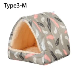 Cute Small Animal Sleeping Bed Hamster House Mini Pet Rabbit Squirrel Winter Warm Nest Comfortable Guinea Pig Nest
