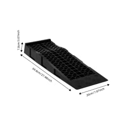 2Pcs Heavy Duty Car Ramps 3T Load Capacity Pair Vehicle Lifting Ramps Plastic Portable Loading Access Ramps Lift