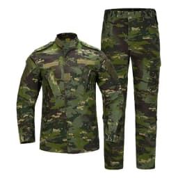 2026 Tactical Camo ACU Uniform Men 2Pcs Set Durable Wear-Resistant Training Security Duty Uniforms
