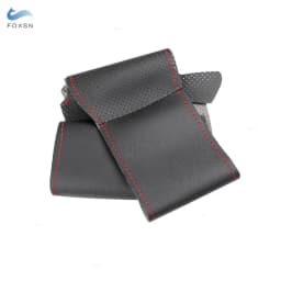 For Mercedes Benz E G CLK CLS SL Class W211 C209 A209 C219 W463 R230 Hand Stitched Car Steering Wheel Perforated Leather Cover